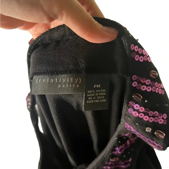 Y2K Sequin Neckline Tank Top PM - Picture 2 of 3